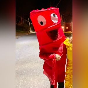 Wacky tube child costume size 8-10 kids